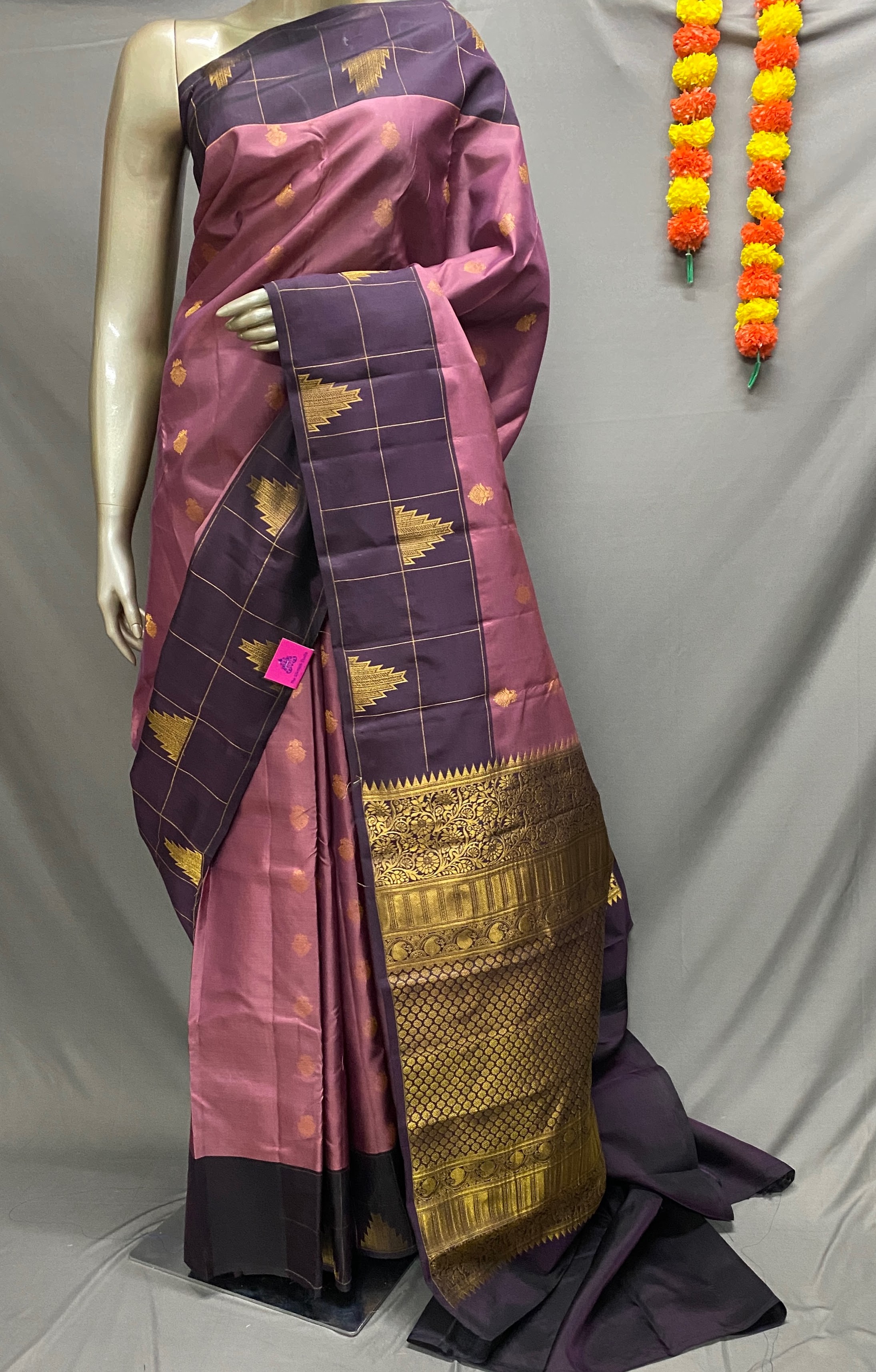 Vaidehi – The Temple Border Delights Sarees 18281