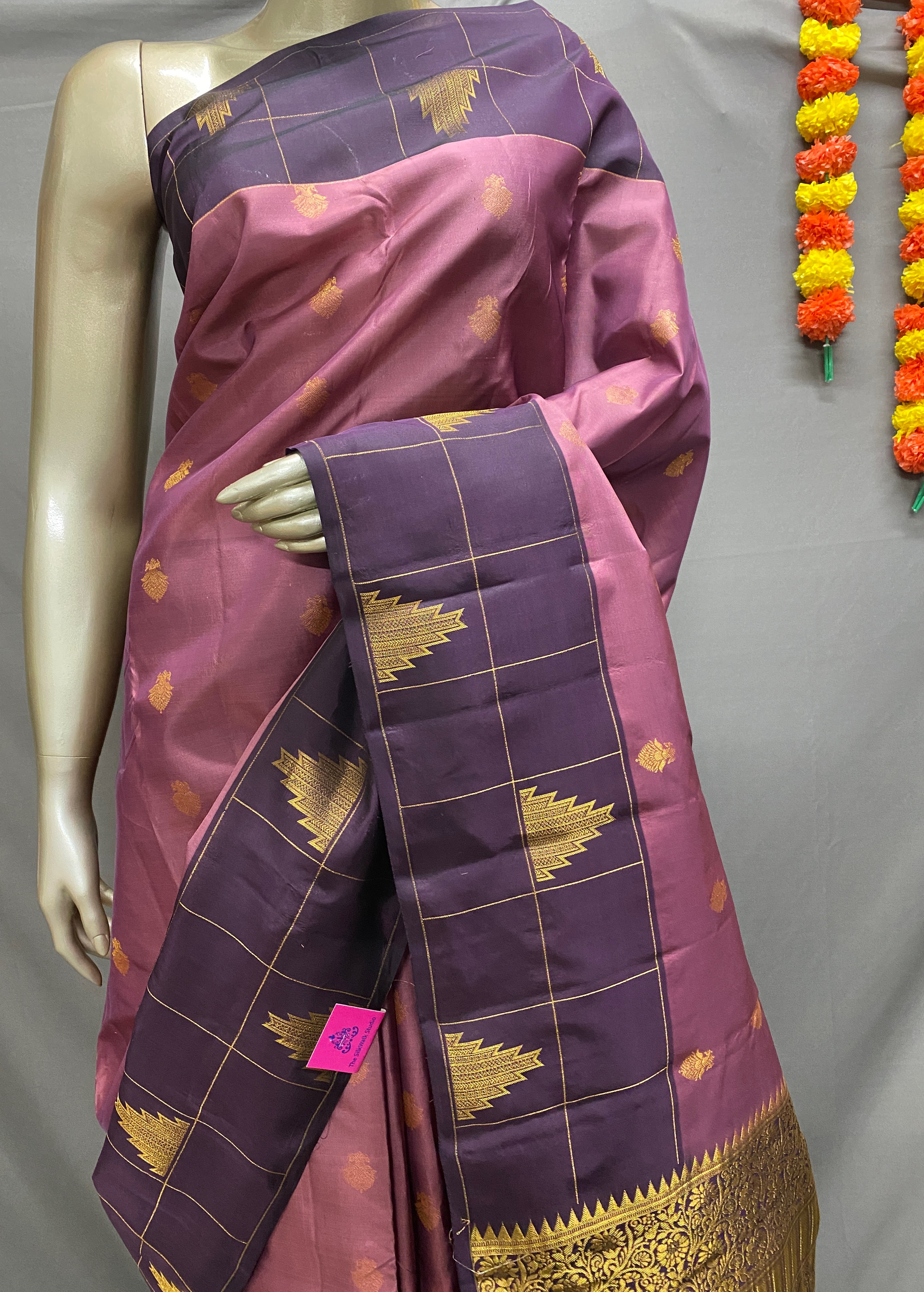 Vaidehi – The Temple Border Delights Sarees 18281