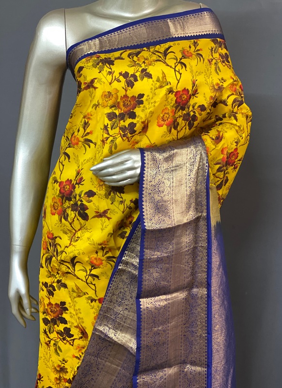 Soundarya -The Pure Silk Saree in Korvai Border 17059 Soundarya -The Pure Silk Saree in Korvai Border 17059