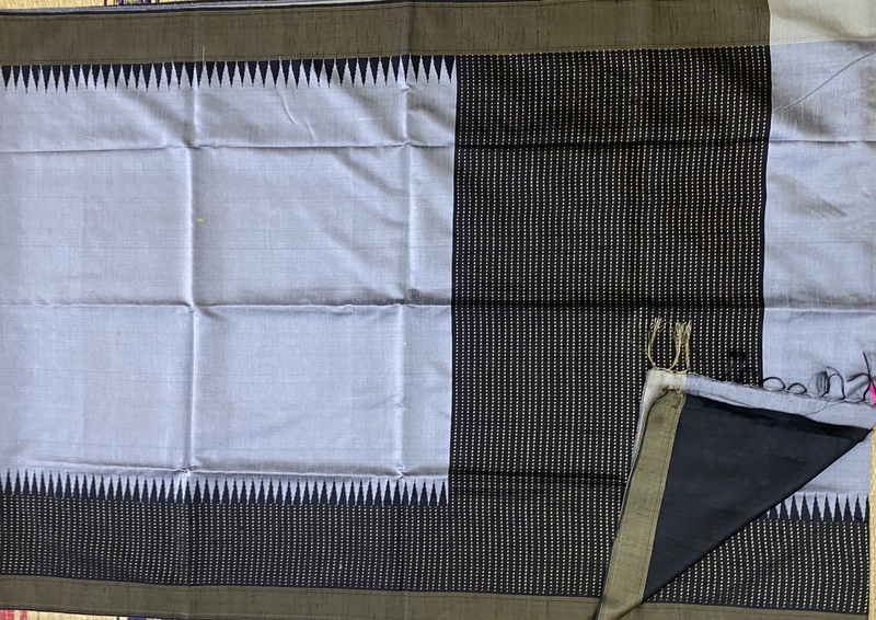 Parvathi - The Pure Raw Silk Saree in Temple Border 18926 Parvathi - The Pure Raw Silk Saree in Temple Border 18926