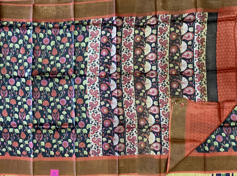 Anushka – Pure Tussar Saree (Kalamkari Style Design) 15211 Anushka – Pure Tussar Saree (Kalamkari Style Design) 15211