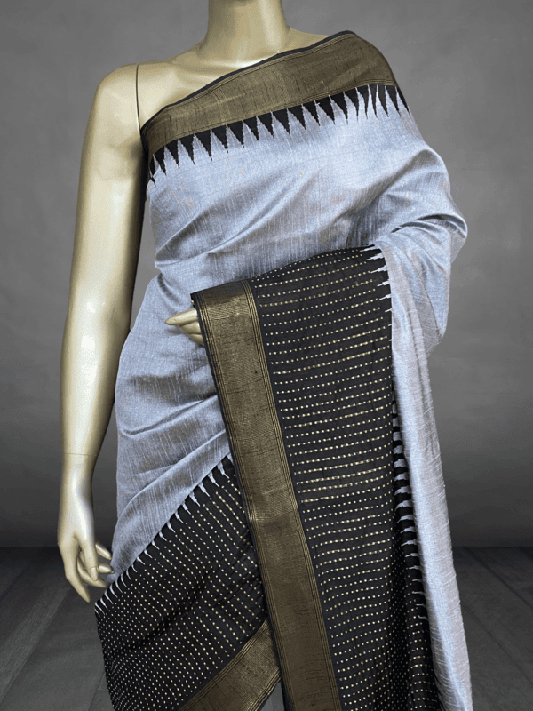 Parvathi - The Pure Raw Silk Saree in Temple Border 18926 Parvathi - The Pure Raw Silk Saree in Temple Border 18926
