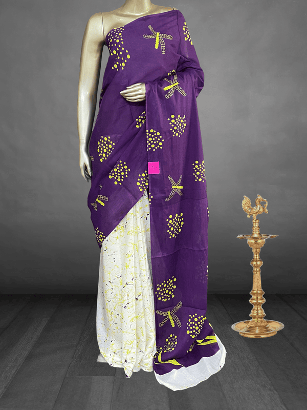 Charmi - The Mul Cotton Saree in Patli Pallu 19087 Charmi - The Mul Cotton Saree in Patli Pallu 19087
