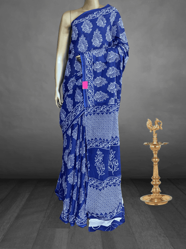 Charmi – The Mul Cotton Saree in Patli Pallu 19078 Charmi – The Mul Cotton Saree in Patli Pallu 19078
