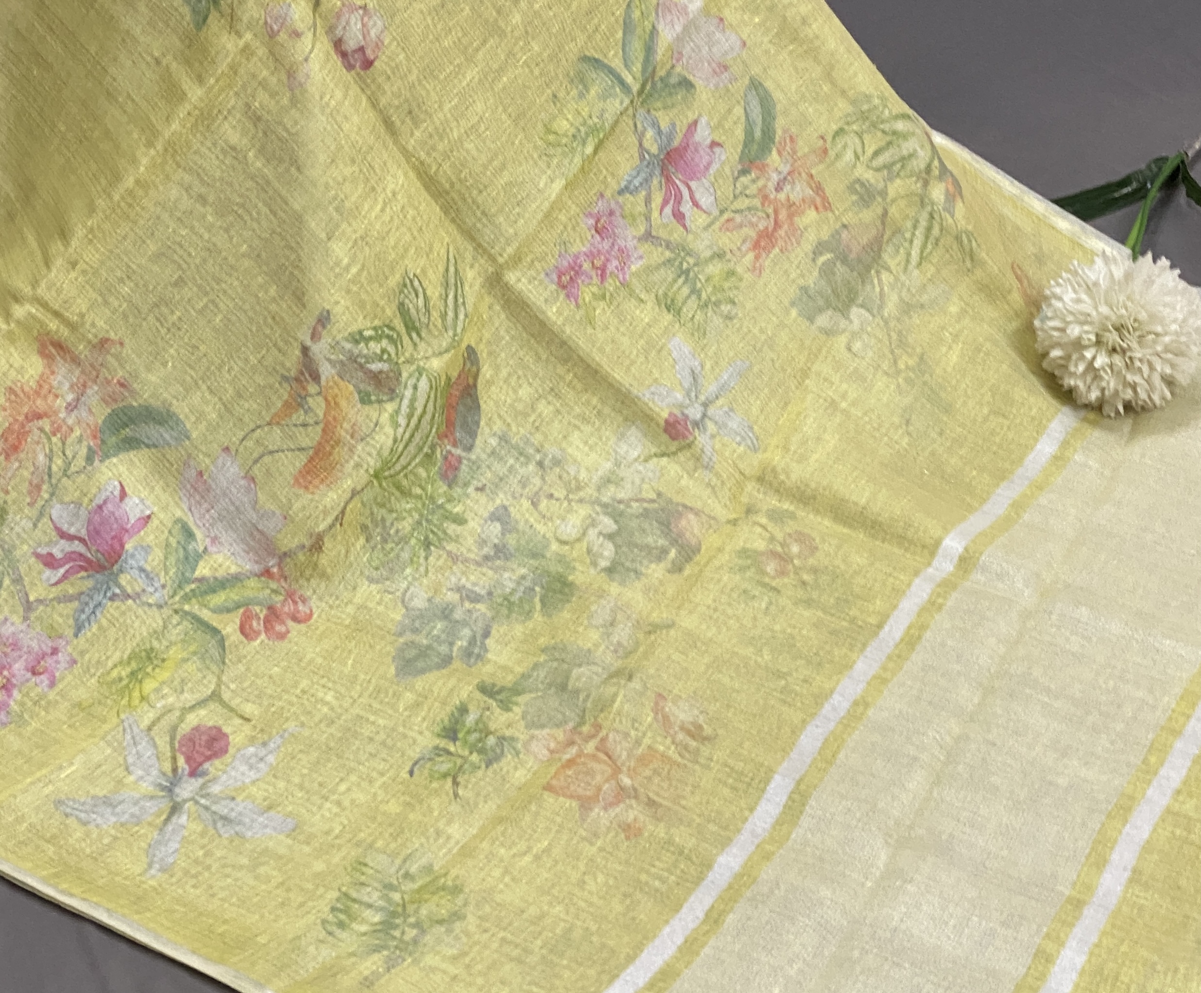 Rishika - The Linen Tissue Saree 19320