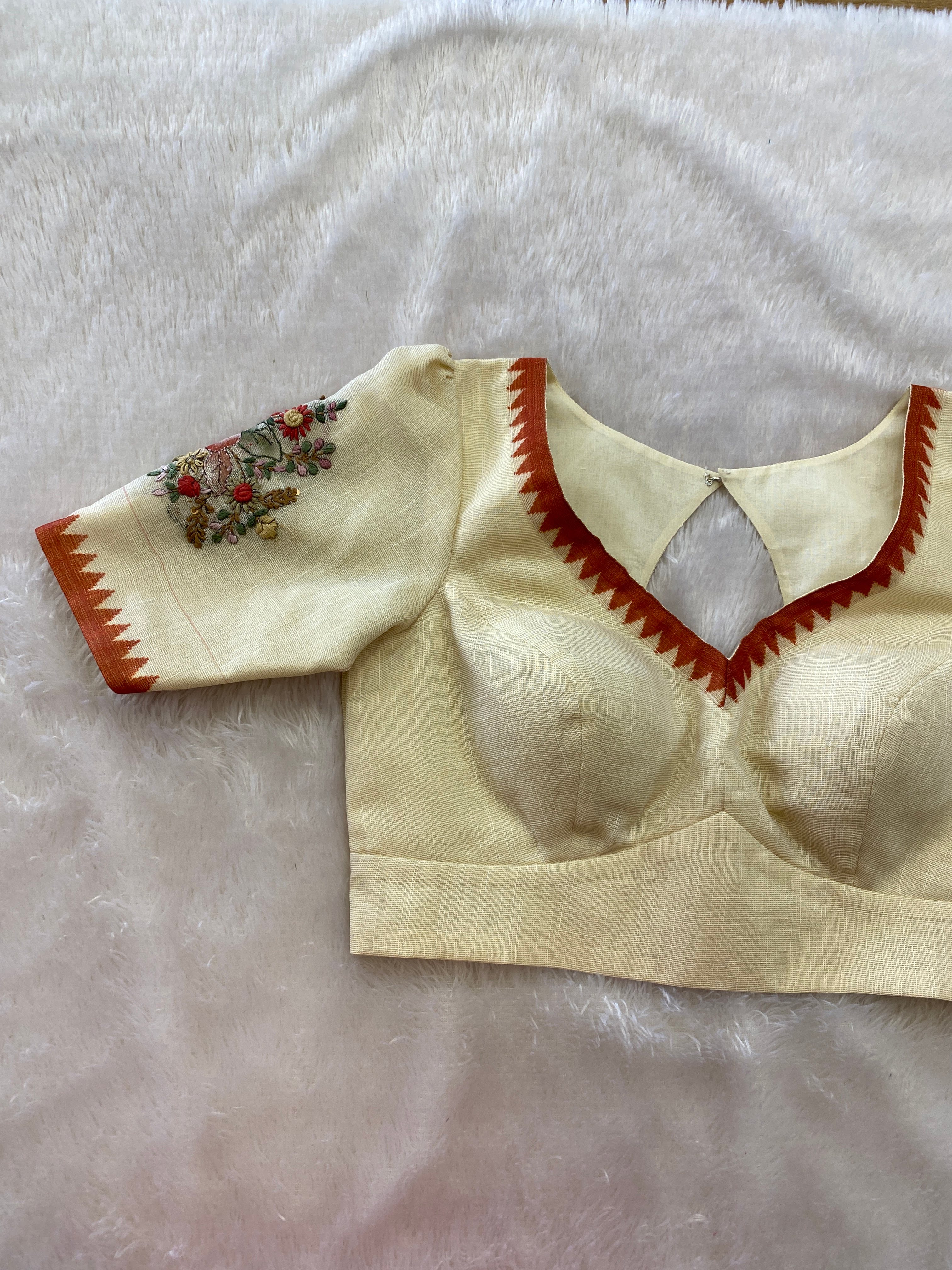 Tailoring Blouse -  Key Hole  with pad