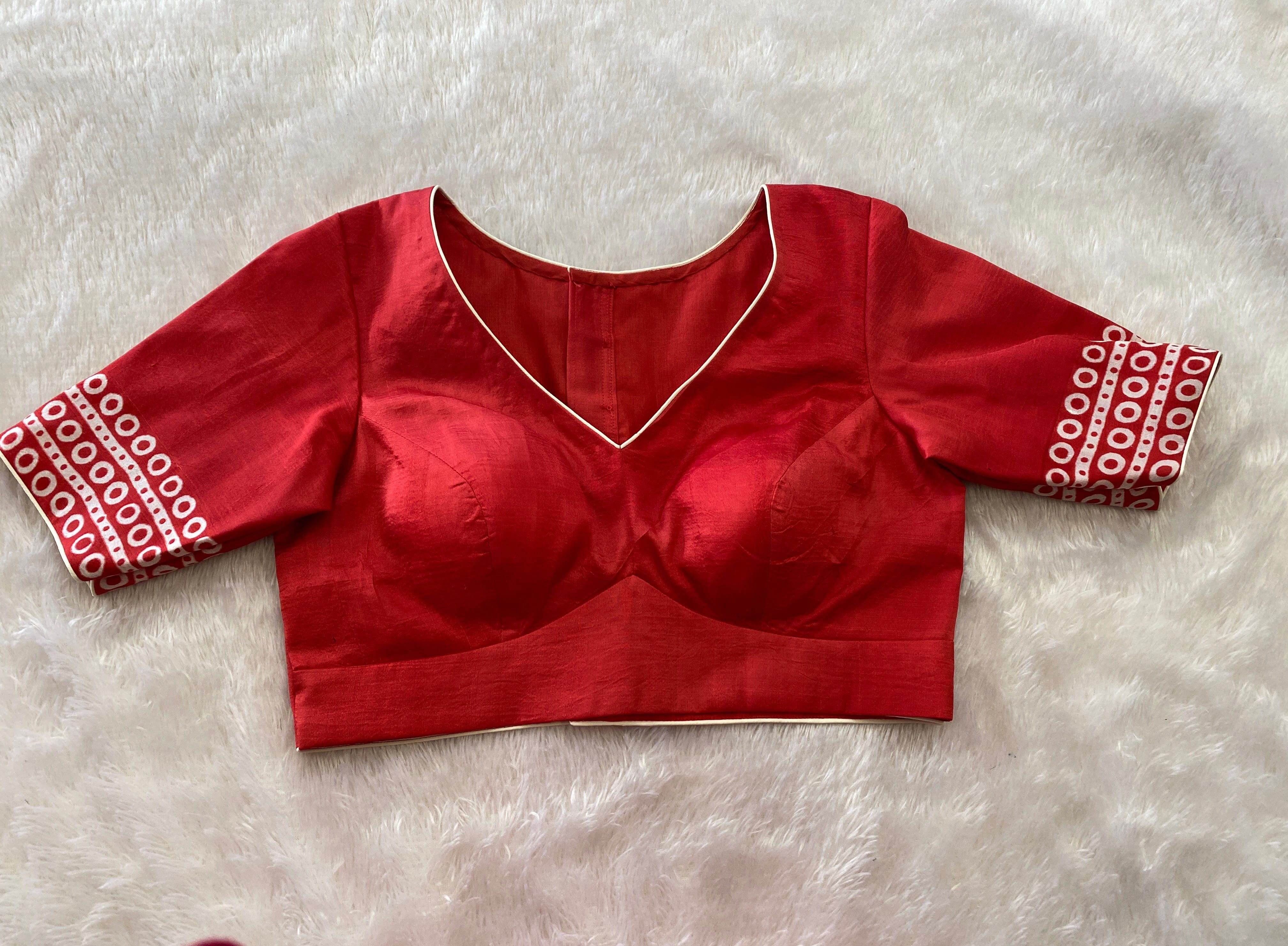 Tailoring Blouse - Back Side Full Potli with Pad Tailoring Blouse - Back Side Full Potli with Pad