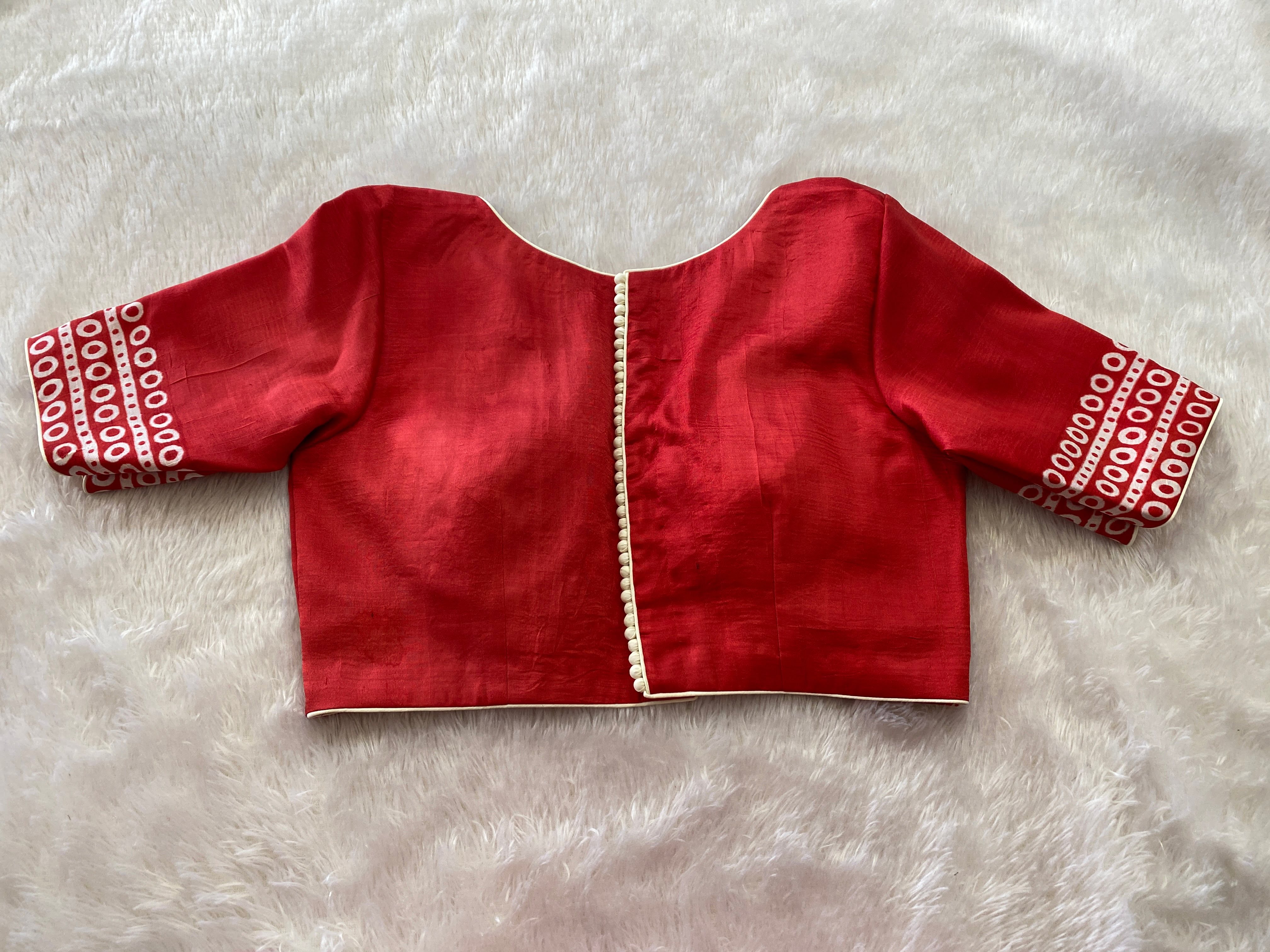 Tailoring Blouse - Back Side Full Potli with Pad Tailoring Blouse - Back Side Full Potli with Pad